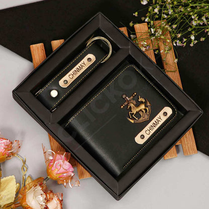 Personalised Wallet & Keychain Combo