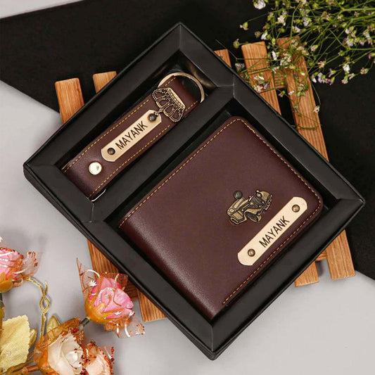 Personalised Wallet & Keychain Combo