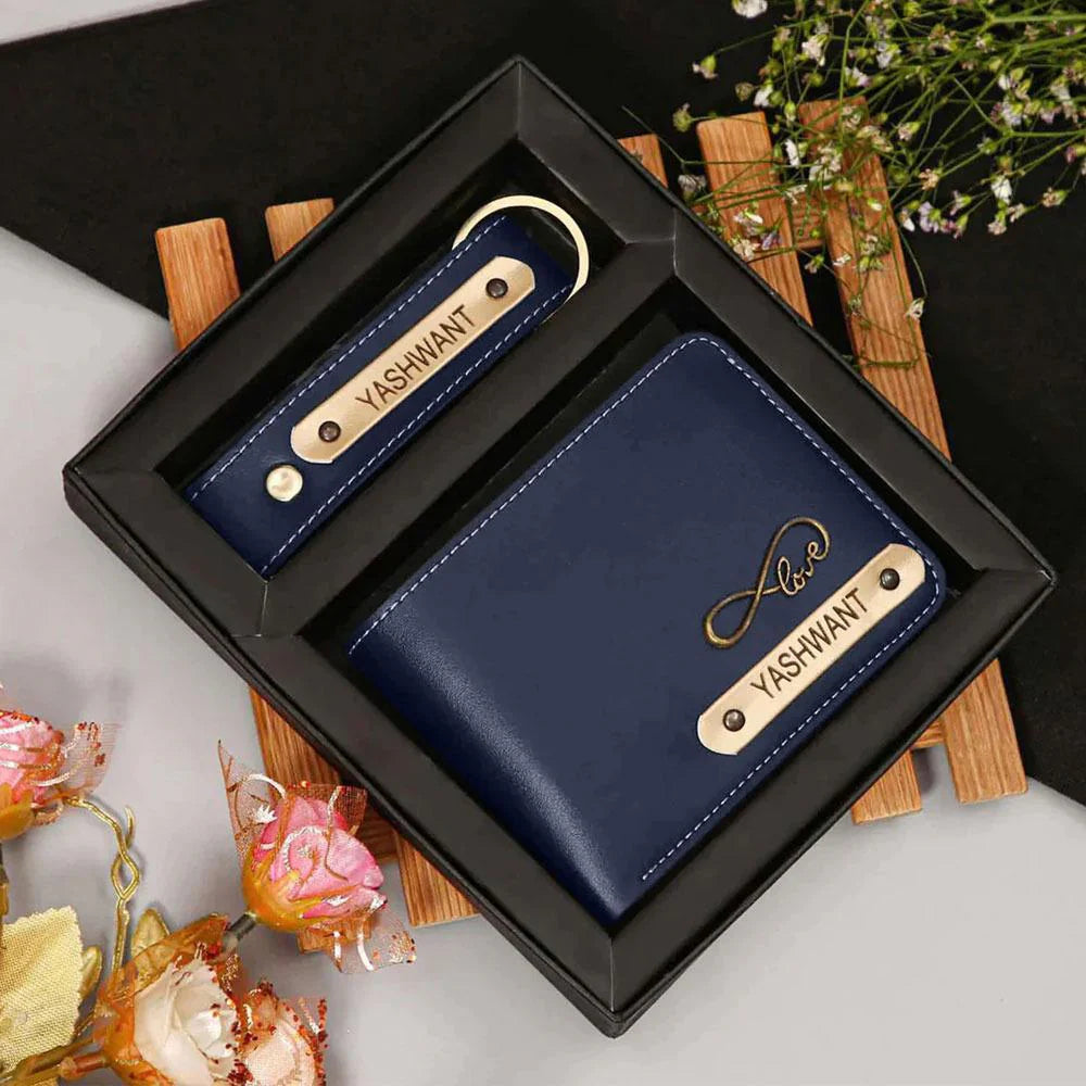 Personalised Wallet & Keychain Combo